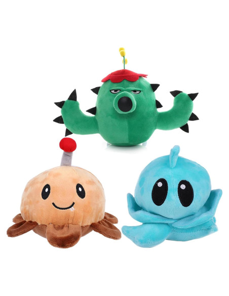 Set de Peluches Plantas vs Zombies JHESAO - 3 Piezas Set de Peluches Plantas vs Zombies JHESAO - 3 Piezas