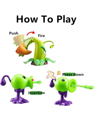 Set de 10 Juguetes de Figuras de Acción PVZ JHESAO 5-14cm