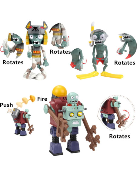 Set de 10 Juguetes de Figuras de Acción PVZ JHESAO 5-14cm Set de 10 Juguetes de Figuras de Acción PVZ JHESAO 5-14cm