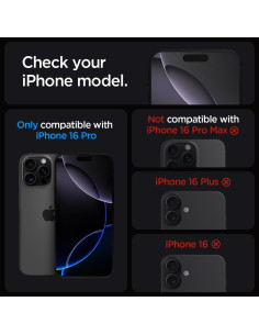 Protector de Pantalla Vidrio Templado Spigen iPhone 16 Pro [2 Unidades] 2