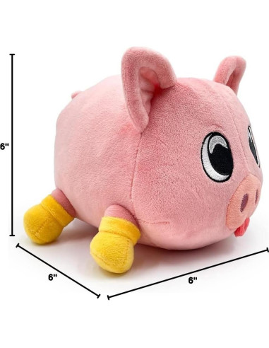 Youtooz Cerdo Peluche Stickie 15 cm con Botas Amarillas