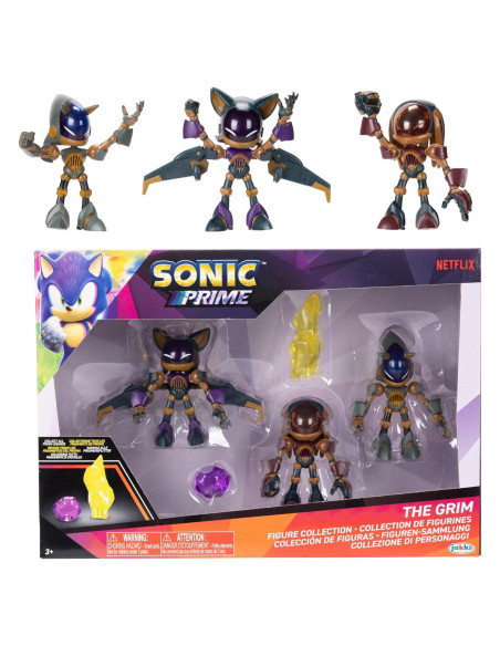 Figuras de Acción Sonic Prime Jakks Pacific 5 Piezas 6.35 cm Figuras de Acción Sonic Prime Jakks Pacific 5 Piezas 6.35 cm