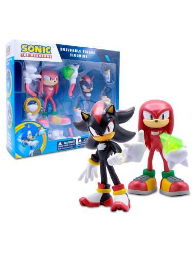 Figuras de Acción Metálicas Sonic Knuckles y Shadow 10 cm