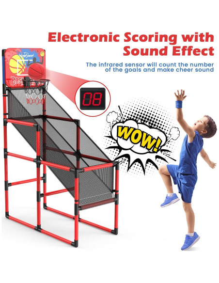Juego de Arcade de Baloncesto EagleStone con Puntuación LED Juego de Arcade de Baloncesto EagleStone con Puntuación LED