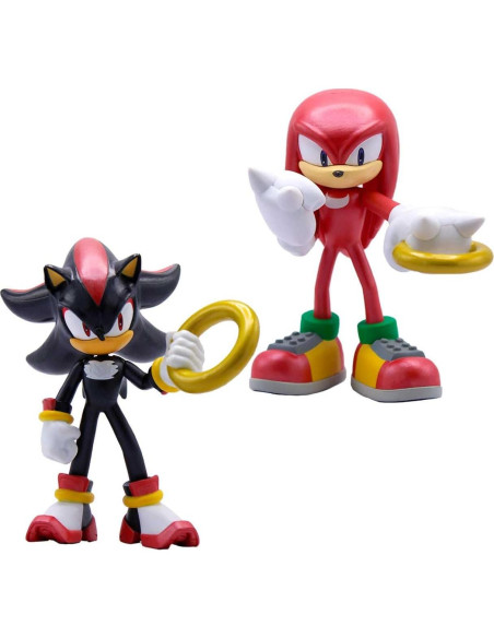Figuras de Acción Metálicas Sonic Knuckles y Shadow 10 cm Figuras de Acción Metálicas Sonic Knuckles y Shadow 10 cm