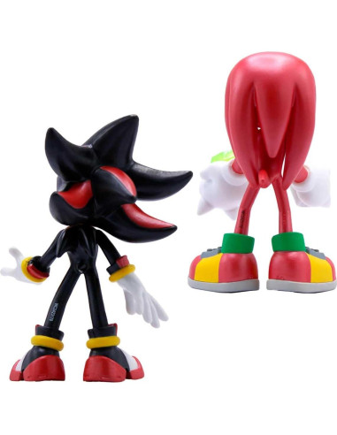 Figuras de Acción Metálicas Sonic Knuckles y Shadow 10 cm