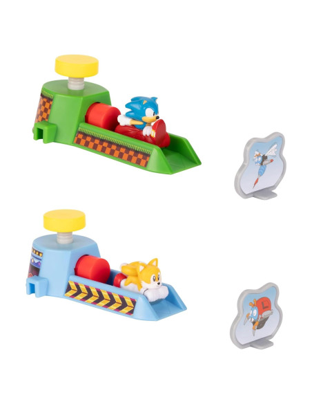 Vehículos de Juguete Sonic The Hedgehog - Paquete de 2 Go Go Racers Vehículos de Juguete Sonic The Hedgehog - Paquete de 2 Go Go Racers