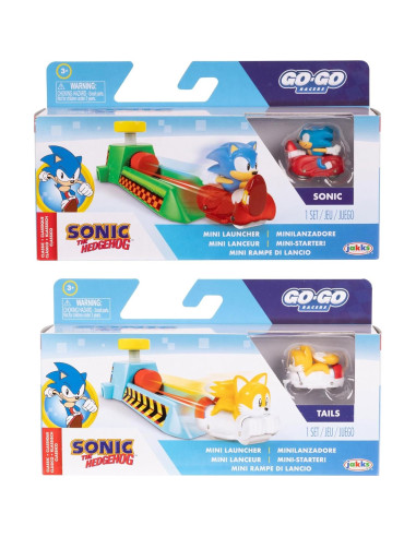 Vehículos de Juguete Sonic The Hedgehog - Paquete de 2 Go Go Racers