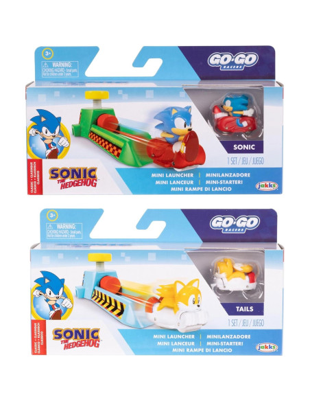 Vehículos de Juguete Sonic The Hedgehog - Paquete de 2 Go Go Racers Vehículos de Juguete Sonic The Hedgehog - Paquete de 2 Go Go Racers