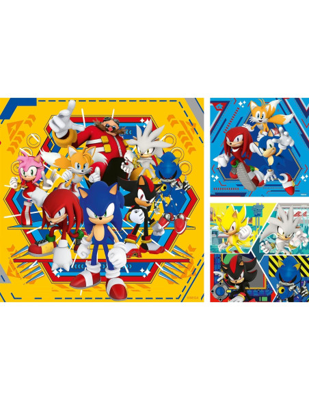 Rompecabezas Ravensburger Sonic 3 x 49 Piezas para Niños Rompecabezas Ravensburger Sonic 3 x 49 Piezas para Niños