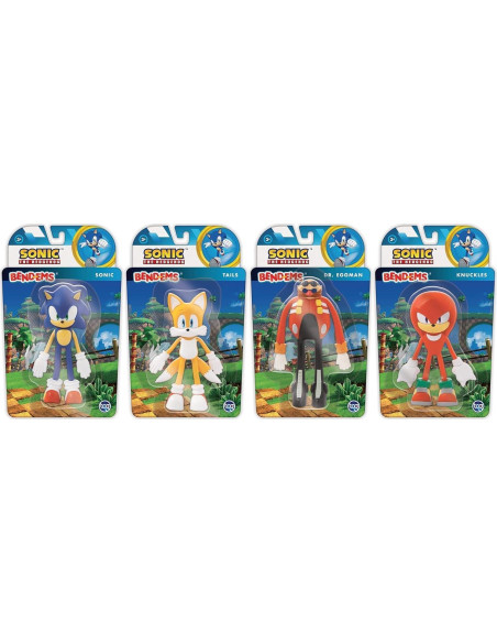 Figura de acción Knuckles Sonic The Hedgehog - Flexible 20.3 cm Figura de acción Knuckles Sonic The Hedgehog - Flexible 20.3 cm