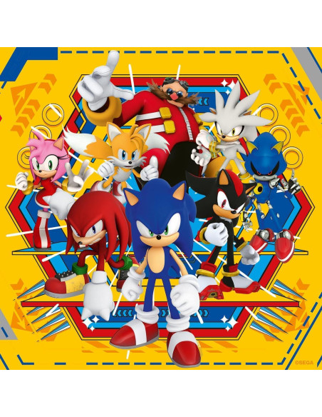 Rompecabezas Ravensburger Sonic 3 x 49 Piezas para Niños Rompecabezas Ravensburger Sonic 3 x 49 Piezas para Niños