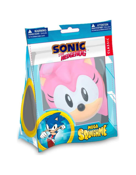 Mega SquishMe Just Toys Sonic The Hedgehog Amy Rose 15.24 cm Mega SquishMe Just Toys Sonic The Hedgehog Amy Rose 15.24 cm
