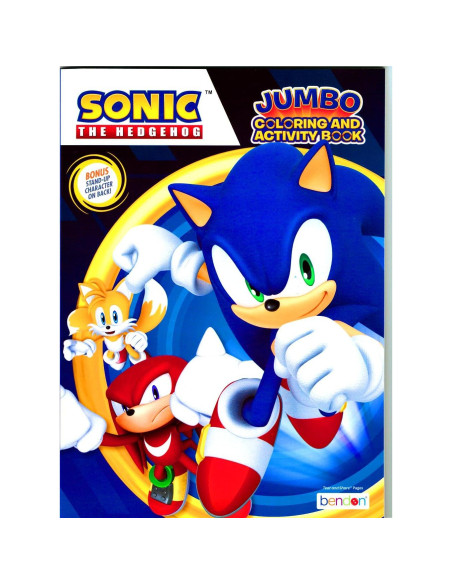Libro de Colorear Sonic The Hedgehog + Set de Stickers 300 pcs Libro de Colorear Sonic The Hedgehog + Set de Stickers 300 pcs