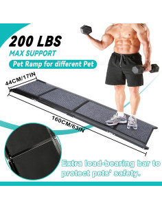 Rampa Plegable para Perros Wn's Day 160 cm Antideslizante 2