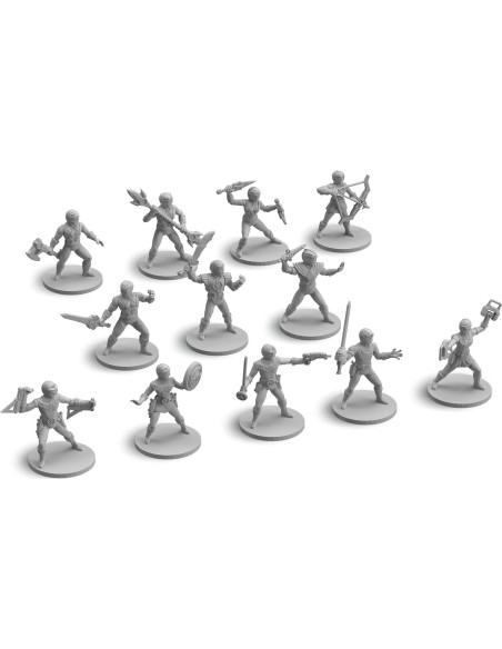 Conjunto de Miniaturas Power Rangers Renegade 12 Piezas 28mm Conjunto de Miniaturas Power Rangers Renegade 12 Piezas 28mm