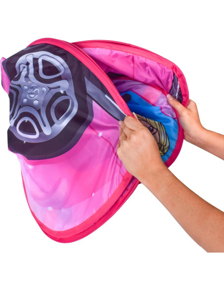 Carpa Convertible Barbie - Juguete Rosa con Sonidos 66.68x132.08cm Carpa Convertible Barbie - Juguete Rosa con Sonidos 66.68x132.08cm