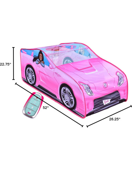 Carpa Convertible Barbie - Juguete Rosa con Sonidos 66.68x132.08cm Carpa Convertible Barbie - Juguete Rosa con Sonidos 66.68x132.08cm
