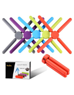 Trivets de Silicona Gruesa KSENDALO Plegables Multicolor 22.1cm