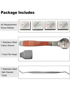 Set Raspador de Callos para Pies POQOD - 43 Piezas 2