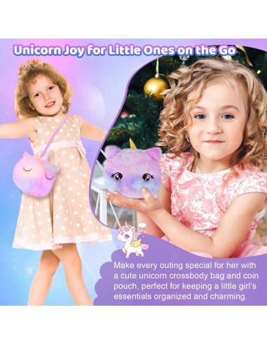 Conjunto de Regalo de Unicornio Jenria para Niñas 3-10 Años
