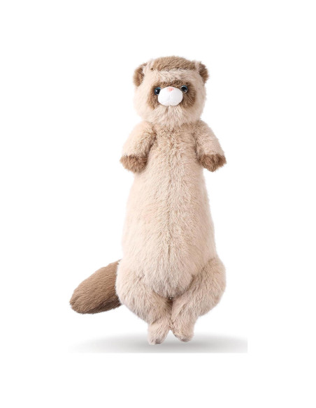Peluche de Hurón Marrón 53 cm ZJoey Suave y Abrazable Peluche de Hurón Marrón 53 cm ZJoey Suave y Abrazable