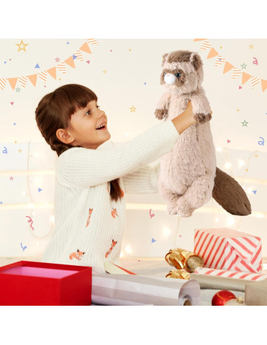 Peluche de Hurón Marrón 53 cm ZJoey Suave y Abrazable
