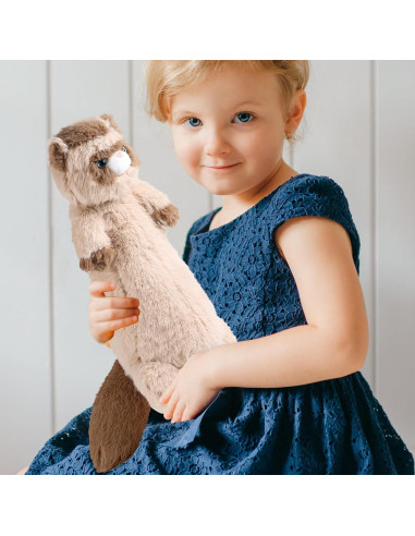 Peluche de Hurón Marrón 53 cm ZJoey Suave y Abrazable