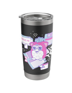 Vaso de Acero Inoxidable Aislado Furby 20 oz Negro