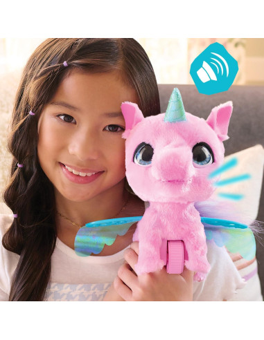 Juguete Interactivo FurReal Fly-A-Lots Alicorn 20 cm Rosa