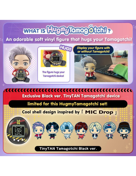 Tamagotchi Nano BTS TinyTAN Hugmy RM - Figura Vinilo 10cm Tamagotchi Nano BTS TinyTAN Hugmy RM - Figura Vinilo 10cm