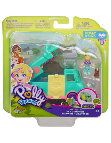 Vehículo de Peluquería de Mascotas Pollyville Mattel