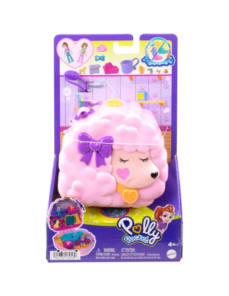 Juego compacto de peluquería Polly Pocket con 2 muñecas Juego compacto de peluquería Polly Pocket con 2 muñecas