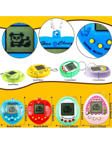 21 Llaveros Interactivos Mascotas Virtuales Conagel 5.8 cm
