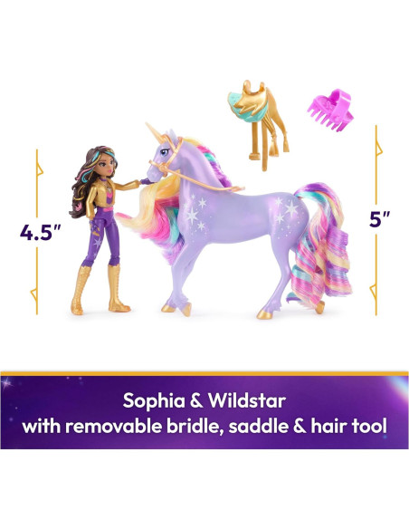 Set Academia Unicornio Sophia y Wildstar con Accesorios Set Academia Unicornio Sophia y Wildstar con Accesorios