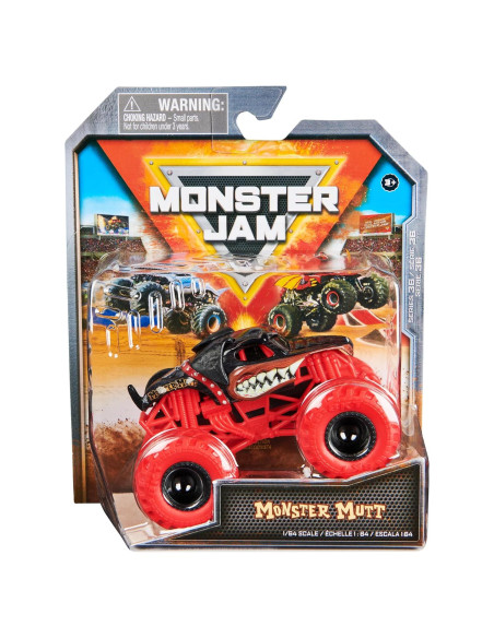 Camión Monstruo Metal Fundido Monster Jam Monster Mutt Rottweiler 1:64 Camión Monstruo Metal Fundido Monster Jam Monster Mutt Rottweiler 1:64