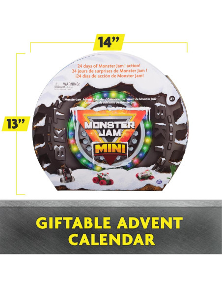 Calendario de Adviento Monster Jam Mini 2024 - 24 Días de Juguetes Calendario de Adviento Monster Jam Mini 2024 - 24 Días de Juguetes