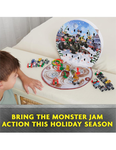 Calendario de Adviento Monster Jam Mini 2024 - 24 Días de Juguetes