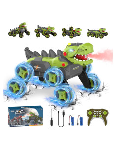 Coche de Control Remoto Dinosaurio KSSVZZ 8WD Verde 27.9cm