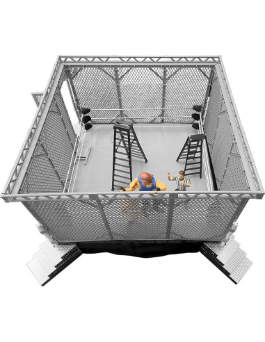 Juego de Jaula de Acero Figures Toy Company para Ring de Lucha