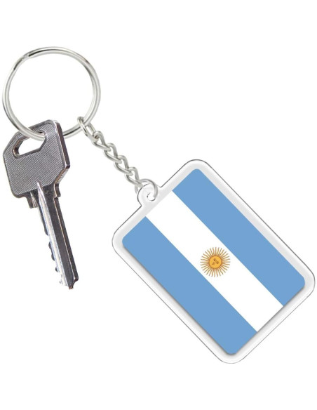 Llavero Bandera Argentina RaymNord 8.9x2.5cm Acero Acrílico Llavero Bandera Argentina RaymNord 8.9x2.5cm Acero Acrílico