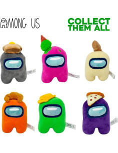 Peluche Oficial Among Us 15 cm Rosa con Helado Just Toys 2