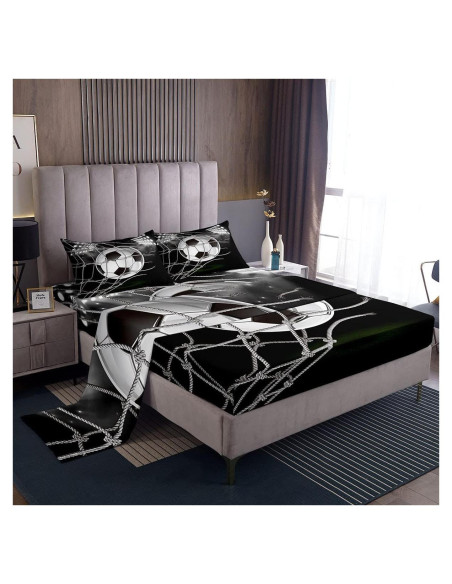 Conjunto de Sábanas Full Feelyou Microfibra 3D Deportes Conjunto de Sábanas Full Feelyou Microfibra 3D Deportes