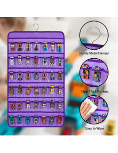 Soporte de Almacenamiento para Coches de Juguete TEMUORG 84 Bolsillos 2