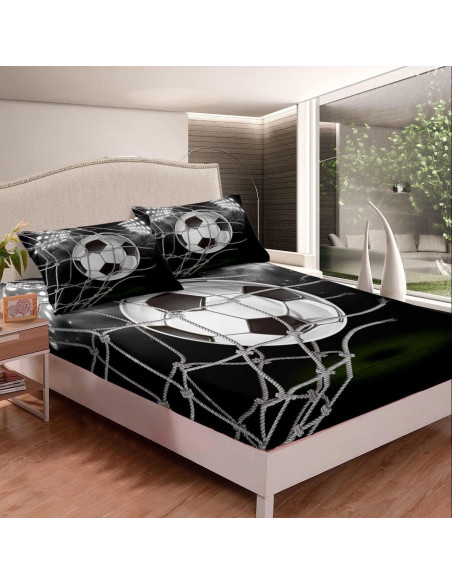 Conjunto de Sábanas Full Feelyou Microfibra 3D Deportes Conjunto de Sábanas Full Feelyou Microfibra 3D Deportes