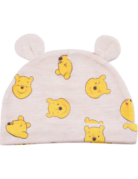 Conjunto Mono Manga Larga y Sombrero Bebé Disney Winnie Pooh Conjunto Mono Manga Larga y Sombrero Bebé Disney Winnie Pooh