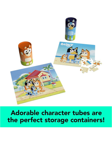 Rompecabezas Bluey Spin Master - 2 Piezas de 36 para Niños 3+