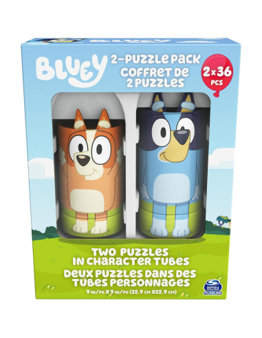 Rompecabezas Bluey Spin Master - 2 Piezas de 36 para Niños 3+