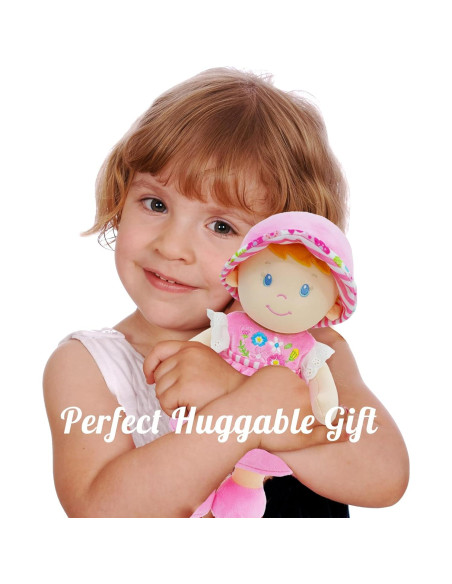 Muñeca Suave Jardín de Junio Emilia 30 cm Rosa para Bebés Muñeca Suave Jardín de Junio Emilia 30 cm Rosa para Bebés