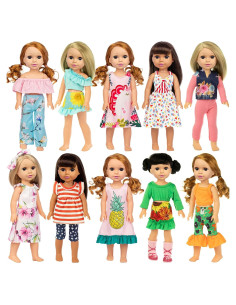 ZITA ELEMENT 10 Conjuntos Ropa de Muñeca 37 cm Moda y Fiesta